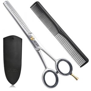 Ciseaux Desepaississant Cheveux Par GTEX - 6,5 Pouces Ciseaux Coiffure Desepaissir en Acier Inoxydable à Haute Teneur en Carbone - Ciseaux Sculpteur Coiffure - Ciseaux Effileur Coiffure (Home and Kitchen Shop, neuf)