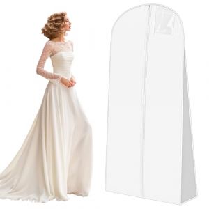 1 Pièces Housse Robe de Mariée,180x60cm Housse Robe Longue,Sac de Vêtements avec Fermeture éclair, Adapté aux Robes de Mariée, Robes, Manteaux, Manteaux longs, etc (STORE FABIO GIACOMO S.R.L., neuf)