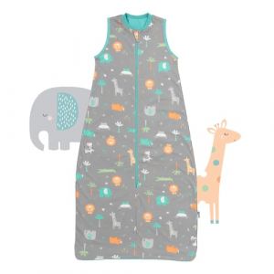 schlummersack Slumbersac gigoteuse été pour enfant 1.0 Tog légère et douce, 100% coton, 130 cm, Safari | Turbulette 1.0 Tog confortable et respirante pour enfant idéale pour été & printemps (Schlummersack, neuf)