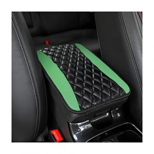 CGEAMDY Coussin d'accoudoir de Voiture en Cuir, Coussin Imperméable Pour Accoudoir de Siège, Accessoires Automobiles Confortables Pour la Plupart des Voitures, des Fourgonnettes et des SUV (Vert) (CGE Auto, neuf)