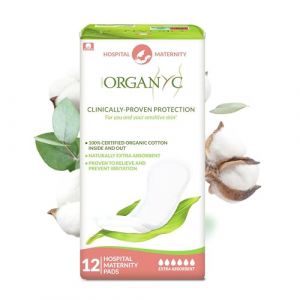 Organyc Serviettes maternit&eacute; Post Partum - 12 serviettes (Cocooncenter, neuf)