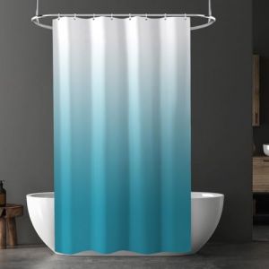 URAQT Rideau de Douche Anti Moisissure avec Crochets, 120x200 cm pour Baignoire ou la Salle de Bain, J (Petit Wudong, neuf)