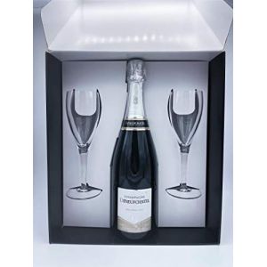 Coffret Champagne AOC Millésime 75cl + 2 flûtes - Direct producteur - Maison Denufchatel (CHAMPAGNE DENEUFCHATEL, neuf)