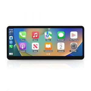 Road Top CarPlay Autoradio,12.3 Pouces Ultra-Fin Carplay Écran Tactile de Voiture pour Mercedes Benz A/B GLA CLA W176 W246 C117 X117 X156 avec NTG 4,5/4,7 (2013-2015), Car Radio avec Cadre étroit (Road Top, neuf)