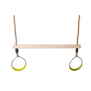 OTITU Anneaux d'escalade pour Enfants pour Balançoire De Jardin Enfants, Balançoire De Jeu Balançoire - Anneaux De Gymnastique en Corde pour Enfants Anneaux De Gym Jaune (OTITU, neuf)