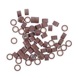 DRESSOOS 1000 Pièces Anneau D'extension De Cheveux Décoration De Cheveux Bricolage Ornement De Boucles D'extension De Cheveux Anneaux De Bricolage D'extension De Cheveux Brown Gel De Silice (Mingsyue, neuf)