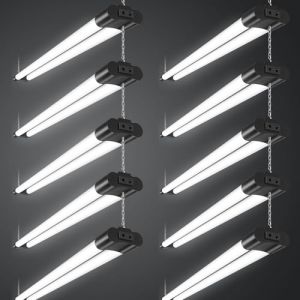 Bellanny Néon LED 120CM T8 Connectable Reglette LED, 40W 4400LM 6500K Blanc Froid Tube Néon, IP65 Imperméable Luminaire Plafonnier pour Garage Ateliers Sous-Sol Salle de Bain Bureau Parking, 10 Pièces (yeartime, neuf)