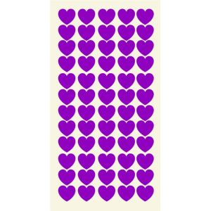 Supstick Stickers Coeur 21mm, 60 Autocollants gommettes Adh&eacute;sifs en Color&eacute;s Anniversaires, Saint-Valentin, Mariage, Album Scrapbooking, DIY photo, Livres, Agenda, Loisir Cr&eacute;atif, f&ecirc;tes (Violet) (SupStick, neuf)