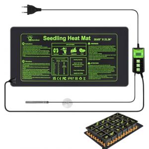 Rakuker Tapis Chauffant Semis, Nappe Chauffante avec Thermostat et Dur&eacute;e Options, Tapis Chauffant pour Semis, Serre Chauffante pour Semises, Animaux, Reptiles, Multiplication Serre, Culture Bac (FUNRPETA S.R.L., neuf)