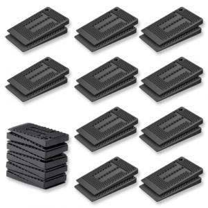 SGERUFZ 10 Patins Antidérapants en Plastique, Cales pour Meubles, Plaques de Nivellement, Patins pour Pieds de Table, Cales de Stabilisation, Patins Pied de Lit (Idéal pour Bricoleurs) (BeanyBeng, neuf)