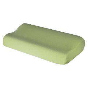 Housse de coussin pour coussin de nuque - En coton - Pour tailles de 35 x 60 à 45 x 75 cm - Vert pomme 107 (Theonoi, neuf)