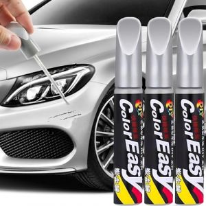3 Pi&egrave;ces Stylo Retouche Peinture Voiture Stylo De Peinture De Voiture Argent&eacute; Stylo R&eacute;paration Rayures Voiture Stylo Peinture Automobile Stylo Anti Rayure Voiture Ne Corrode Pas Les Voitures Argent (MELTRANS, neuf)