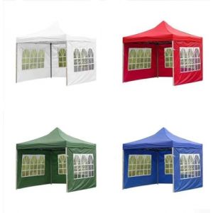 Tonnelle de jardin, auvent de tente, grande bâche, abri de fête, pare-soleil pour garage, spectacles, mariages, fêtes, barbecues, camping, festivals (rouge) (ReachMall, neuf)