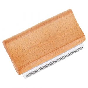 Brosse pour chien &agrave; manche en bois | Brosse &agrave; avaler et d&eacute;monter le r&acirc;teau pour chiens et chats &agrave; poils larges | Outil de toilettage pour le contr&ocirc;le de repousse, l'&eacute;limination des sous-poils, le (peijidz, neuf)