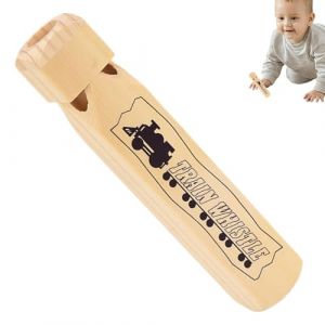 Jouet de sifflet de train &ndash; Sifflet en bois de 1,33 pouces, accessoire musical, g&eacute;n&eacute;rateur de bruit avec un design l&eacute;ger | Article polyvalent pour f&ecirc;te d'anniversaire, &eacute;v&eacute;nement de c&eacute;l&eacute;bration, jeu de (yaomuy, neuf)