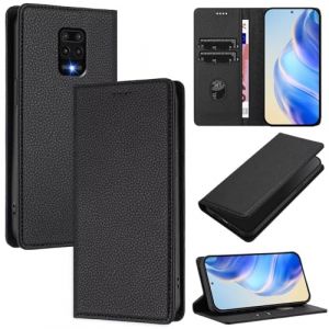 xinyunew Coque pour Xiaomi Redmi Note 9S/Note 9 Pro, RFID Blocage Portefeuille Etui &agrave; Rabat, Housse en Cuir PU pour Xiaomi Redmi Note 9S/Note 9 Pro, Noir (xinyunew, neuf)
