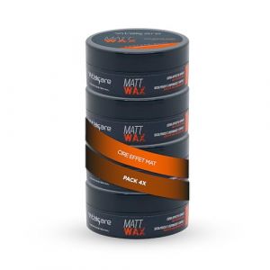 Vitalcare | Matt Wax - Cire &agrave; Effet Mat, Cire Capillaire Professionnelle pour Homme, pour des cheveux plus sculpt&eacute;s et d&eacute;finis, 4 x 100 ml (WAC.SHOP, neuf)