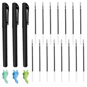 CODIRATO 15 PCS Stylo Magique Disparition Encre Marquage avec 3 Coques Stylo et 3 Correcteurs de Prise, Stylo de Couture Effacable, Stylo Marqueur pour Entraînement à la Répétition, Couture(Bleu) (CODIRATO, neuf)