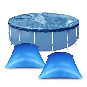 Coussin Piscine Hivernage Carré 4×4ft, Flotteur Hivernage Piscine, Coussin Gonflable Hiver, Ballon Hivernage Piscine Hors Sol, Accessoires Piscine pour Bache Oreiller Piscine Antigel (2 Pièces) (xintuozjiayou, neuf)