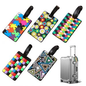 LACHT &Eacute;tiquette Bagages &Eacute;tiquettes,4pcs Etiquettes de Bagage en Silicone D'&eacute;tiquette De Sac &agrave; Main,&Eacute;tiquettes de Valise de Bagage, pour Pr&eacute;venir La Perte des Sacs et Valises,etiquette valise (candy27seven, neuf)