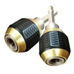 OUNONA 2 pi&egrave;ces Adaptateur Hexagonal Auto-bloquant pour Perceuse &Eacute;lectrique Connecteur Rapide M&eacute;tallique pour Douille et Embout de Vissage Accessoire Pratique pour Usage Automobile et (Gustell, neuf)