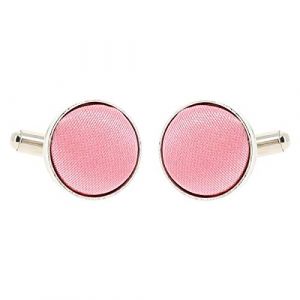 Boutons de Manchette Rose pale pour Homme - Accessoire Poignet Chemise et Veste de Costume - Mariage, Cérémonie (cravateSlim FR, neuf)