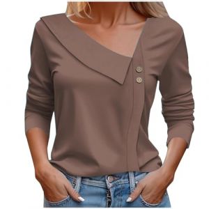 Tenue Aide Soignant Soldes Vetement Femme Ete Soldes Tee Shirts De Noel Grande Taille Veste Polaire Infirmiere Tenue Chic Et Elegant Impression Pull NoëL Moche Tunique Turquoise Haut Bleu Clair (CHOHJIA, neuf)