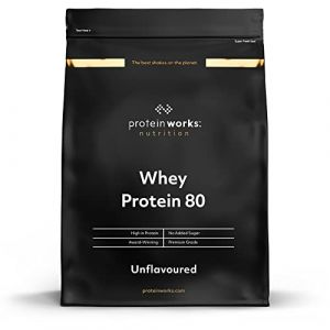 Whey Protéine 80 (Concentré) | Nature | 82% de protéines | Shake à faible teneur en sucre et à forte teneur en protéines | THE PROTEIN WORKS | 2kg (Slow blow deals, neuf)