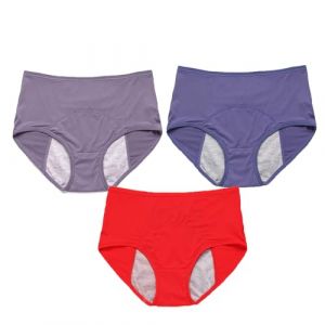 YUBDBFKAI Culotte Anti Fuite urinaire Femme Lavable,3Pcs Culotte Fuite urinaire Femme,Culotte Fuite urinaire Femme Lavable,Respirant Lavable &Eacute;tanche,Incontinence urinaire Femme,A,4XL (qigaoouzhoubaodan, neuf)