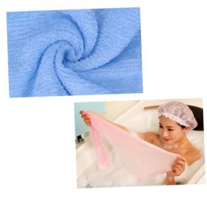 Healeved 3 Pièces Serviette De Bain Nylon Lavette Pour Corps Serviette De Douche Rose Jaune Et Bleu (Sonieg, neuf)