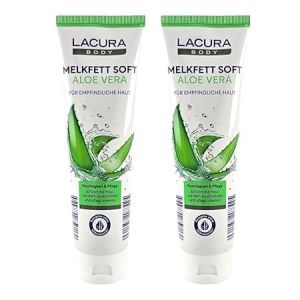 Graisse &agrave; traire douce &agrave; l'aloe vera pour le corps - Pour les peaux sensibles - Un soin convaincant du visage et du corps pour une sensation de douceur sur la peau - Chaque jour - 150 ml (lot de 2) (sk.verkauf, neuf)