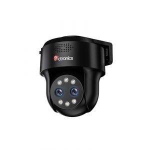 Ctronics Double Objectif Cam&eacute;ra Surveillance WiFi Ext&eacute;rieure, Zoom Hybride 10&times;, 4MP 2.5K, Auto Suivi, D&eacute;tection IA, Vision Nocturne Couleur 30m, WiFi Double Bande, FTP/NVR, PC/App, 128GB SD/Cloud (GrassGrow UK & EU, neuf)