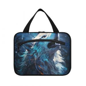 Linnyio Abstrait Rose Violet Trousse de Toilette de Voyage Suspendue Maquillage,Grande Capacit&eacute; Pliable Rangement Sacs de Lavage pour Femmes Filles (Linnyio, neuf)