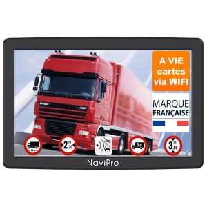 GPS Poids Lourd NaviPro DVR - 9 Pouces - GPS pour Camion Bus Voiture - Caméra de Route intégrée – Dashcam HD- Europe 48 Pays (NaviPro-France, neuf)
