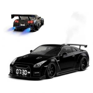 R&eacute;veil Hyper-Car - Effets sonores et Lumineux r&eacute;alistes, Horloge de Bureau Style Voiture de Sport avec Effets sonores et Lumineux r&eacute;alistes, r&eacute;veil num&eacute;rique Style Voiture de Course (Black) (guangzhoujuyaowanjuyouxiangongsi, neuf)
