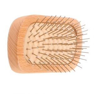 PACKOVE Brosse Démêlante Bois Avec Picots Acier Brosse De Massage Et Garçon Fille Outil Pratique Pour Types De Cheveux (Spring TU, neuf)