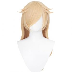 JALopy Anime Perruque Princess Rosalina Cosplay Perruque,Long Light Blonde Perruque,Halloween Perruque,pour Carnaval No&euml;l,Quotidien Perruque (ZouPingPengQiJianZhuGongChengYouXianGongSis, neuf)