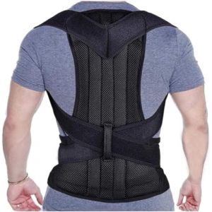 Grande Taille XS &Agrave; 5XL Correcteur De Posture Pour Un Soutien Complet Du Dos Hommes Et Femmes Corset Lombaire &Eacute;tudiants Et Adolescents Appareil De Maintien De La Posture(M) (ririshengshangmao, neuf)