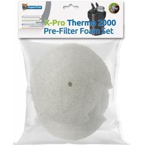 Superfish X-Pro Thermo 1000, 1500 et 2000, Set de Filtration, Mousse Pr&eacute;filtre et Cartouche de Charbon Actif (Pr&eacute;filtre X-Pro Thermo 2000) (L'Aquarium, neuf)