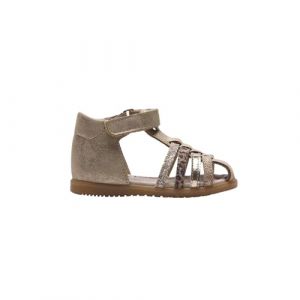 Bopy Sandales bébé fille REGULE Or Chaussures premiers pas en cuir (Beige doré, Système Taille Chaussures EU, Bébé, Femme, Numérique, Moyen, 20) (AA France, neuf)
