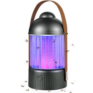 Lampe Anti Moustique, 4000mAh Pi&egrave;ge &agrave; Mouche Rechargeable USB, UV Tue Mouche Electrique avec Veilleuse Fonction, pour Mouche, Moustiques, Insectes, Efficace Port&eacute;e 80m&sup2; pour Int&eacute;rieur et Ext&eacute;rieur (Hongda-EU, neuf)