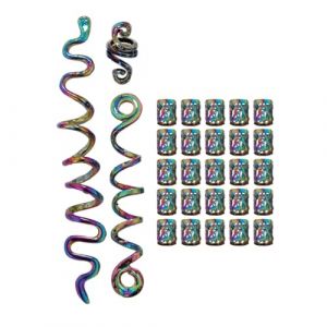 Bijoux de cheveux ethniques d'Halloween pour tresse, pince &agrave; cheveux, anneaux pour dreadlocks, perles de tresse, perles de cheveux, anneaux de tresse en vrac (guangzhoushiyicongdianzikejiyouxiangongsi, neuf)