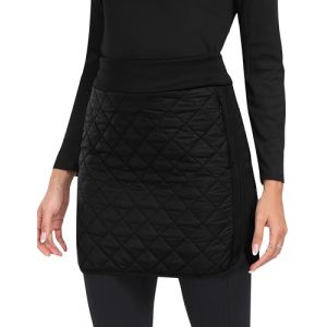 MoFiz Jupe Short Femme Hiver Jupe Matelassée Thermique Légère Jupe Randonnée Outdoor Noir EU 3XL (ARKE1688, neuf)
