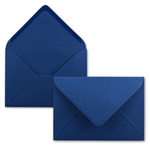 Neuser FarbenFroh Enveloppes C5, 229 x 154 mm, à colle humide 25 Umschläge Bleu nuit (17) (GUSTAV NEUSER GmbH, neuf)