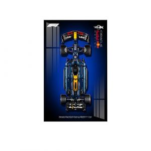 Plaque murale pour voiture LEGO Technic 42206 Red Bull RB20 F1, compatible avec Le/Go Car Display, id&eacute;es cadeaux pour les amateurs de support mural de v&eacute;hicule Lego, plaque murale uniquement (rongyashuang, neuf)