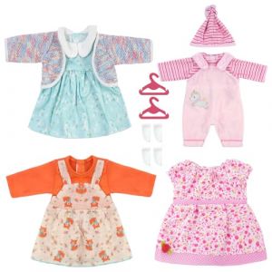 Aolso V&ecirc;tements De Poup&eacute;e,Lot de 4 Robe De Poup&eacute;e Accessoires pour Poup&eacute;es V&ecirc;tements De Poup&eacute;e 14-18",Taille 35-45 Cm pour Poup&eacute;es,Style Jupe &agrave; Bretelles,Cadeaux pour Enfants (poup&eacute;e Non Incluse) (YIJIABAI, neuf)