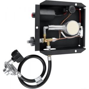 Ensemble brûleur 47000 BTU pour chauffage de terrasse en verre sans perçage supplémentaire avec kit d'assemblage de régulateur (C) (Livehomeshop, neuf)