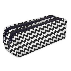 Trousse scolaire 2 compartiments Sac a Crayon Trousse de toilette Trousse Plumier Organisateur Zigzag [107] (ferocity-shop, neuf)
