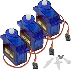 AZDelivery 3x Micro Servo Motor 9G Compatible avec SG90 pour RC Robot H&eacute;licopt&egrave;re/Avion Compatible avec Arduino et Raspberry Pi Incluant Un E-Book! (AZDelivery-Shop, neuf)