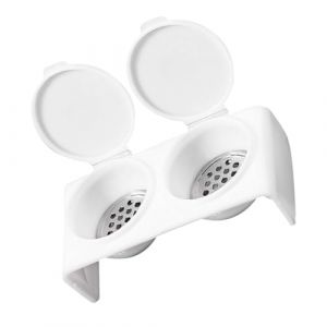 COMPUKAS Bol &agrave; Manucure Double Godet Avec Couvercle Antid&eacute;vaporation Pour Nail Art Professionnel Accessoires Ongles Trempage Pinceaux (Sublimation.Shine, neuf)